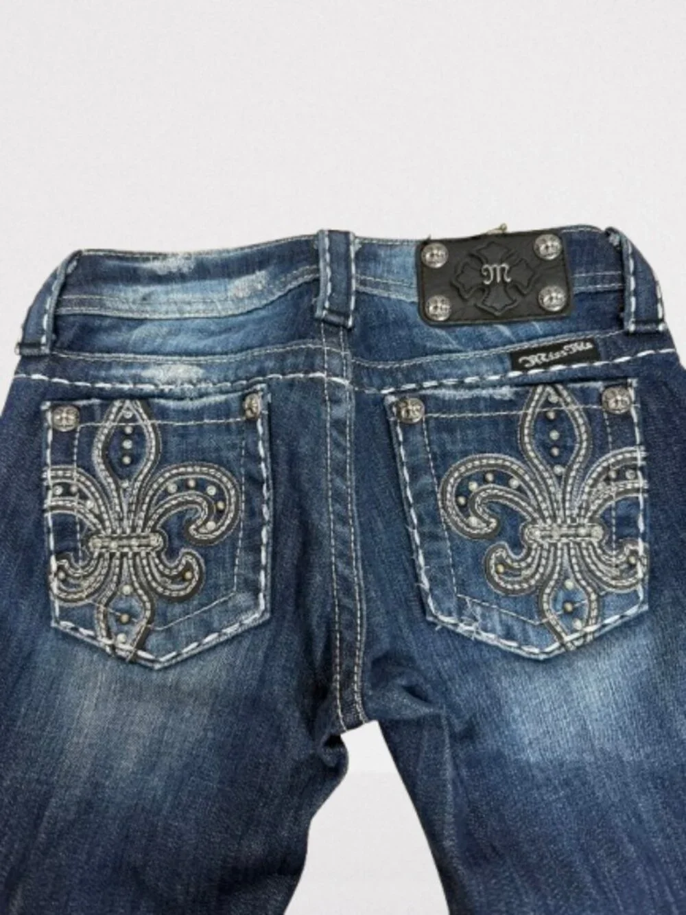 Miss Me Girls Bootcut  Embellished Western Jeans Size 8